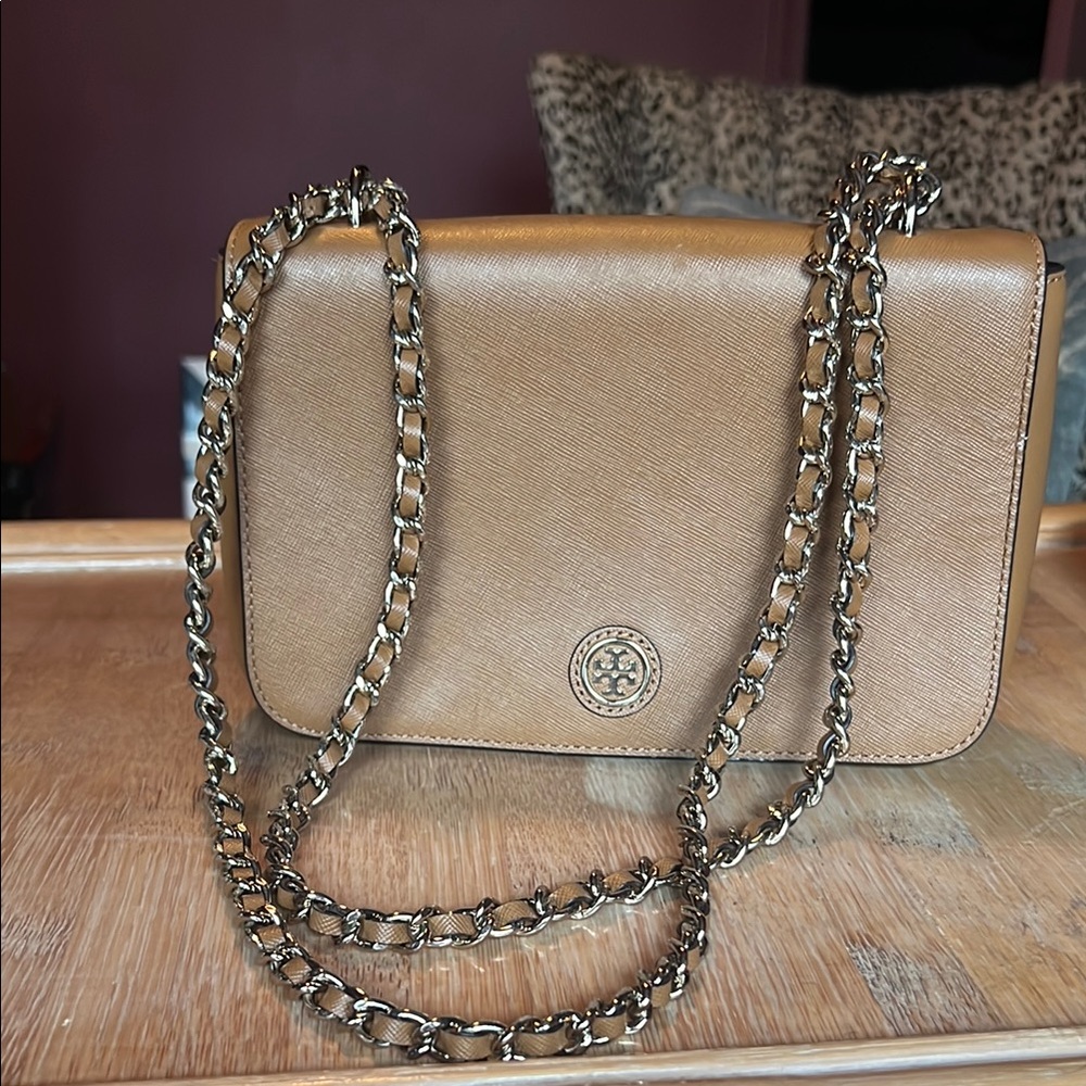 Tan Leather Tory Burch Bag